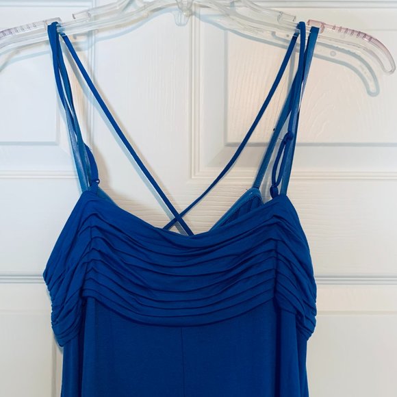 BCBG MaxAzria Maxi 'Strappy' Dress...Blue...Size L - Picture 3 of 5